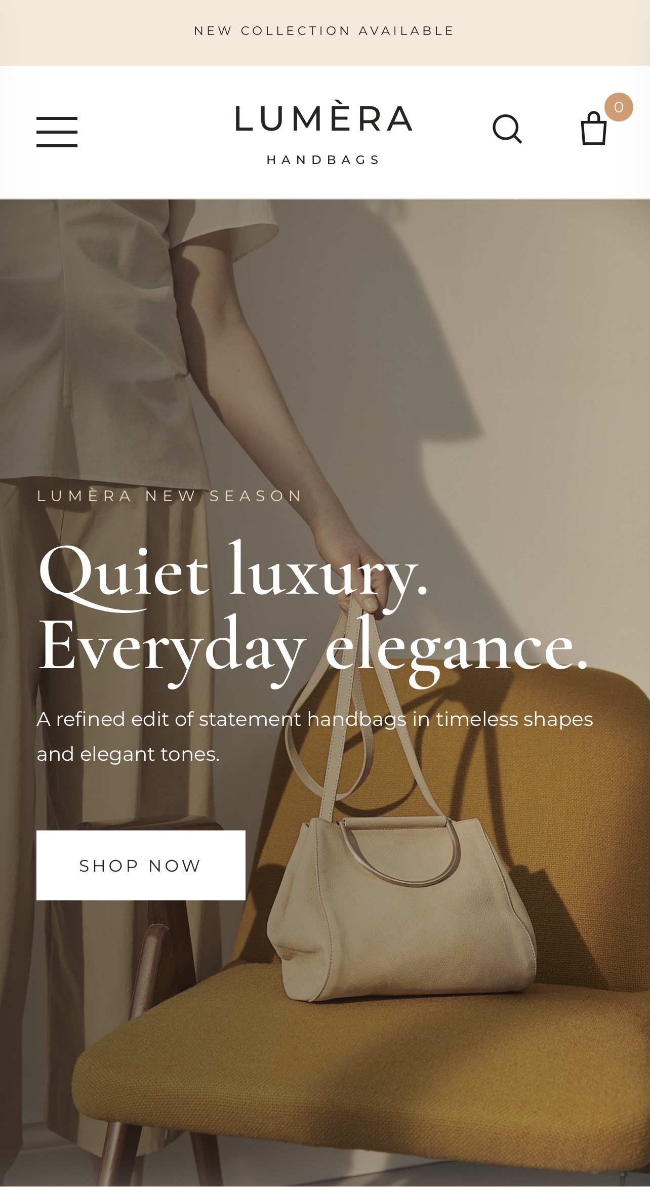 Website Lumèra Handbags